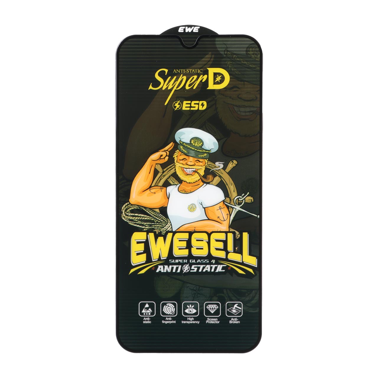 محافظ صفحه نمایش شیشه ای Full Cover Super D Esd Ewesell مدل Xiaomi Redmi 15C / Poco C85
